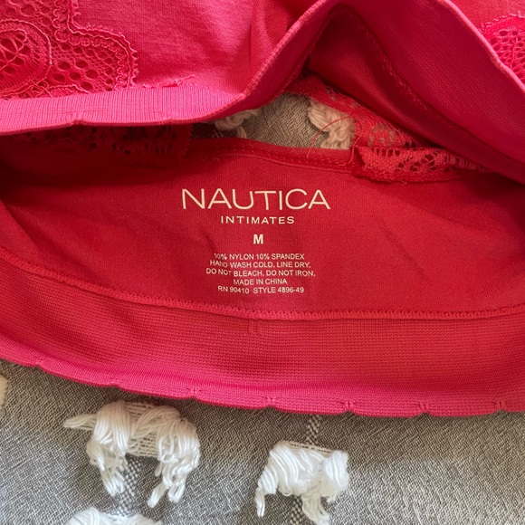 Women’s Hot Pink Lace Lounge Bra - Picture 3 of 3